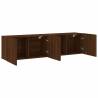 Stylish Wall-mounted TV Cabinets - Brown Oak - 80x30x41 cm