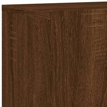 Stylish Wall-mounted TV Cabinets - Brown Oak - 80x30x41 cm