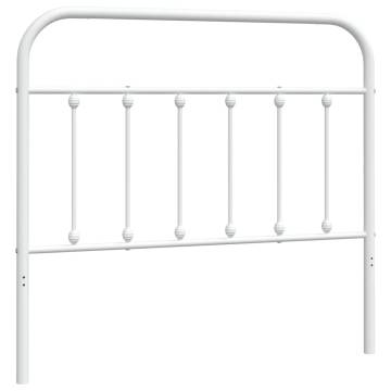 Stylish White Metal Headboard 107 cm - Hipomarket