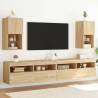 TV Cabinets with LED Lights 2 pcs Sonoma Oak 30.5x30x60 cm Colour sonoma oak Quantity in Package 2 Height 60 cm Width 30.5 cm 