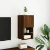 Stylish TV Cabinet with LED Lights - Brown Oak | HipoMarket