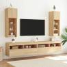 TV Cabinet with LED Lights Sonoma Oak - Stylish Storage Solution