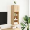 TV Cabinet with LED Lights Sonoma Oak - Stylish Storage Solution