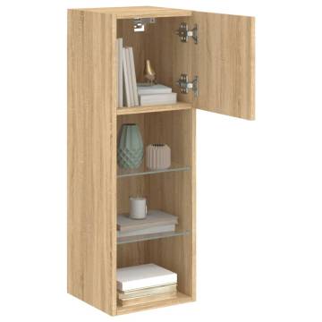 TV Cabinet with LED Lights Sonoma Oak - Stylish Storage Solution