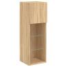 TV Cabinet with LED Lights Sonoma Oak - Stylish Storage Solution