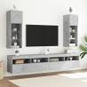 TV Cabinet with LED Lights - Concrete Grey | HipoMarket UK