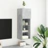 TV Cabinet with LED Lights - Concrete Grey | HipoMarket UK