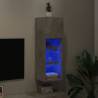 TV Cabinet with LED Lights - Concrete Grey | HipoMarket UK