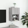 TV Cabinet with LED Lights - Grey Sonoma | Hipomarket UK