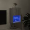 TV Cabinet with LED Lights - Grey Sonoma | Hipomarket UK