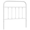 Stylish White Metal Headboard 90 cm - Hipomarket UK