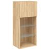 TV Cabinet with LED Lights - Sonoma Oak, 40.5x30x90 cm