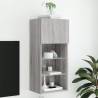 TV Cabinet with LED Lights Grey Sonoma 40.5x30x90 cm Colour grey sonoma Quantity in Package 1 Height 90 cm Width 40.5 cm 