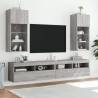 Stylish TV Cabinet with LED Lights - Grey Sonoma | HipoMarket