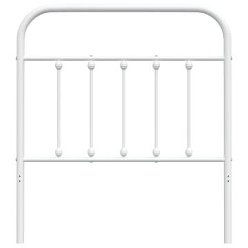 Stylish White Metal Headboard 90 cm - Hipomarket UK