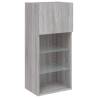 Stylish TV Cabinet with LED Lights - Grey Sonoma | HipoMarket