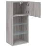 Stylish TV Cabinet with LED Lights - Grey Sonoma | HipoMarket