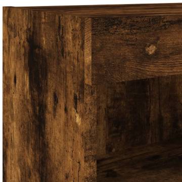 Stylish LED TV Cabinet Smoked Oak 80x30x30 cm | HiPoMarket