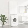 Washing Machine Cabinet High Gloss White 64x25.5x190 cm Colour high gloss white Number of 1 