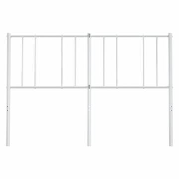 Stylish White Metal Headboard 160 cm - Hipomarket