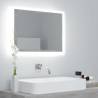 LED Bathroom Mirror Concrete Grey 60x8.5x37 cm Acrylic Colour concrete grey Quantity in Package 1 