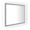 LED Bathroom Mirror Concrete Grey - Stylish & Functional Design