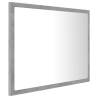 LED Bathroom Mirror Concrete Grey - Stylish & Functional Design