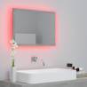 LED Bathroom Mirror Concrete Grey - Stylish & Functional Design