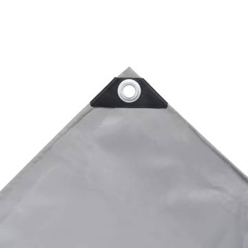 Heavy-Duty Grey Tarpaulin 4x6 m - 650 g/m² | HipoMarket