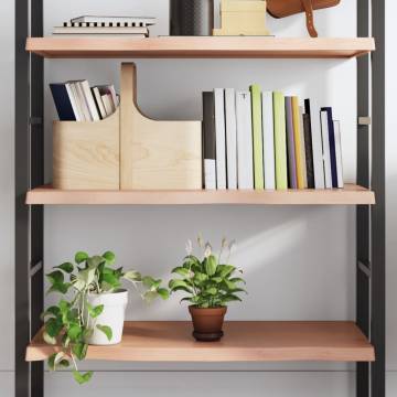 Light Brown Wall Shelf - Solid Oak Wood | HipoMarket