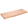 Light Brown Wall Shelf - Solid Oak Wood | HipoMarket