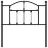 Stylish Black Metal Headboard 90 cm for Your Bedroom