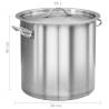 Stock Pot 35L - Premium Stainless Steel | HipoMarket