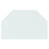 Fireplace Glass Plate Hexagon 80x50 cm | Premium Floor Protection