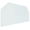 Fireplace Glass Plate Hexagon 120x60 cm - Durable & Stylish