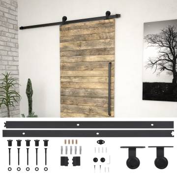 Sliding Door SKIEN Hardware Kit 183 cm Steel Black | HiPo Market