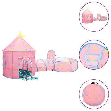 Children Play Tent with 250 Balls - Pink Fun for Kids