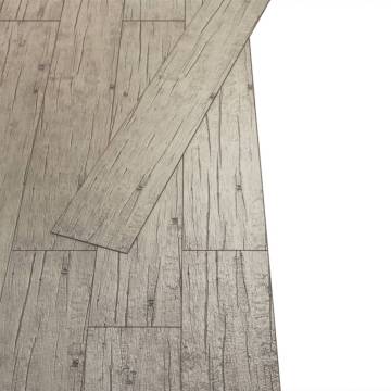 Self-Adhesive PVC Flooring Planks - Oak Washed, 5.02 m²