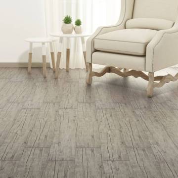 Self-Adhesive PVC Flooring Planks - Oak Washed, 5.02 m²