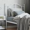 Metal Headboard White 80 cm Colour white Size 80 cm Quantity in Package 1 