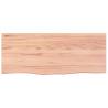 Light Brown Bathroom Countertop - Solid Oak - 100x40cm