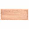 Light Brown Bathroom Countertop - Solid Oak - 100x40cm