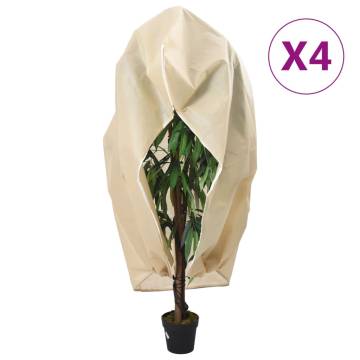 Plant Fleece Covers with Zip - 4 pcs 3.93x3.5m | Hipo Market