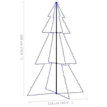 Christmas Cone Tree with 240 LEDs - 118x180 cm