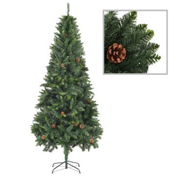 Lifelike 210 cm Pre-lit Artificial Christmas Tree with Balls