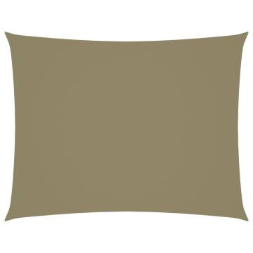 Beige Sunshade Sail Rectangular 2.5x3.5 m - Oxford Fabric