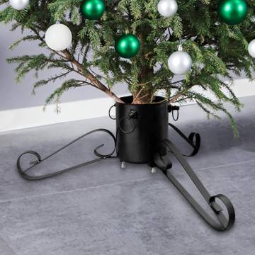 Christmas Tree Stand Black 58x58x21 cm - Secure & Stylish