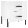 Modern High Gloss White Bedside Cabinets - 2 pcs | HipoMarket