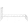 Stylish White Metal Bed Frame 120x200 cm | HipoMarket