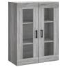 Stylish Highboard Grey Sonoma - Engineered Wood